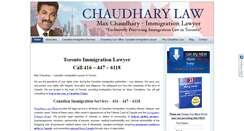 Desktop Screenshot of chaudharylaw.com