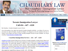 Tablet Screenshot of chaudharylaw.com